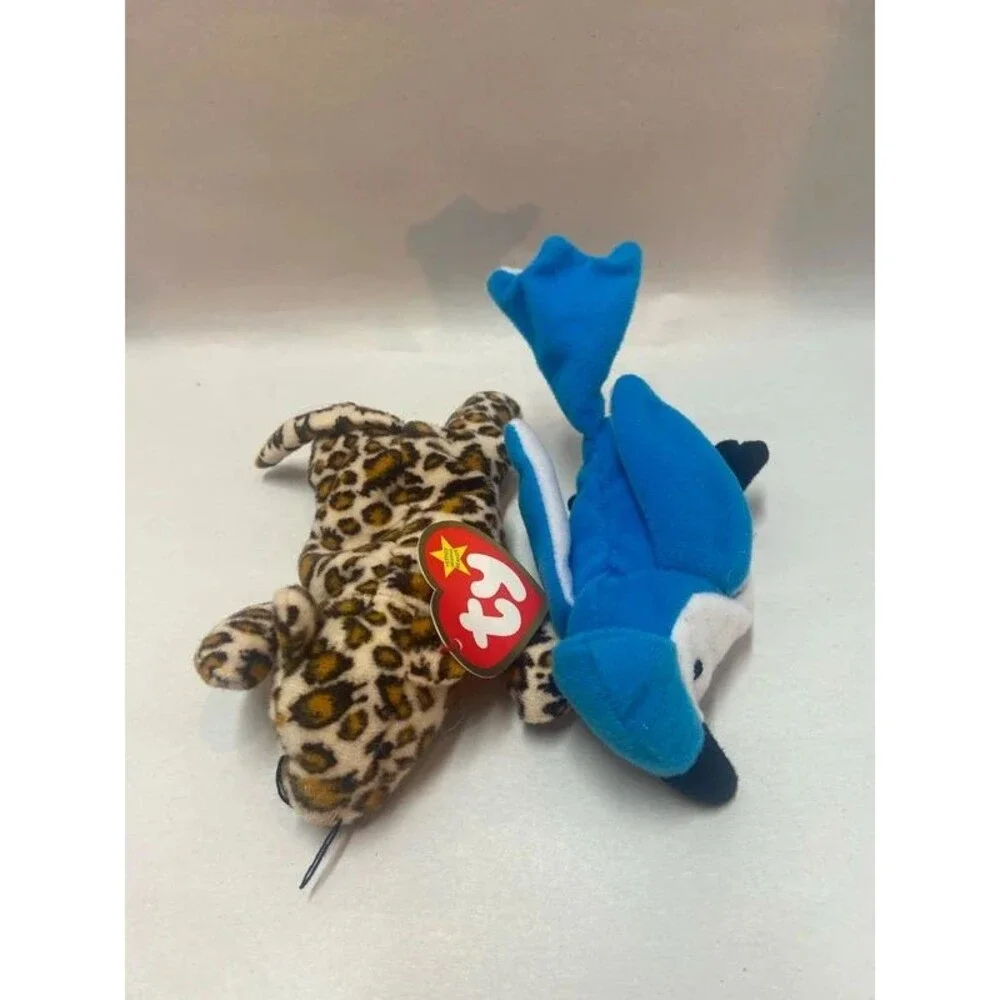 McDonald’s teenie weenie beanie babies leopard and bird